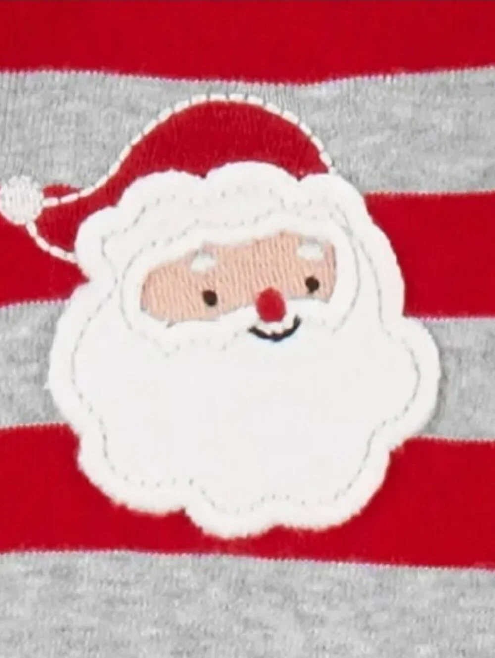 Carter's Just One You Toddler Boys' Cotton Long Sleeve Striped Santa & Christmas